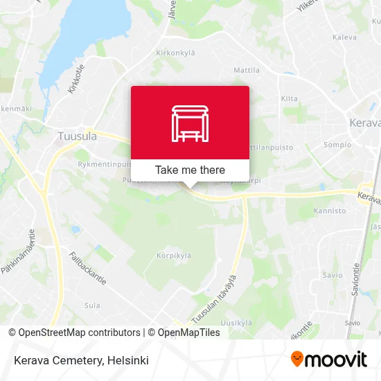 Kerava Cemetery map