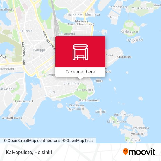 Kaivopuisto map