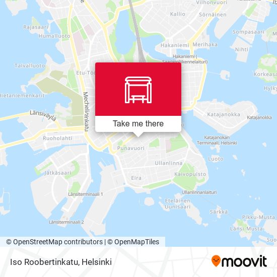 Iso Roobertinkatu map