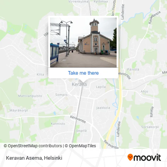 Keravan Asema map