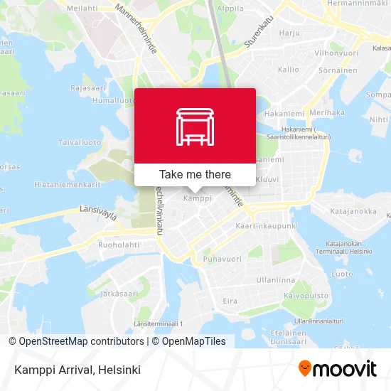 Kamppi Arrival map