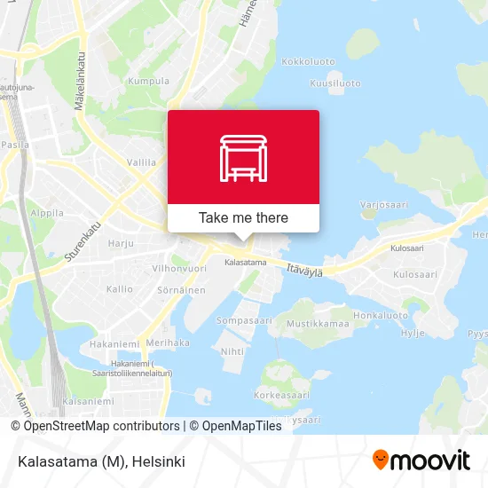 Kalasatama (M) map