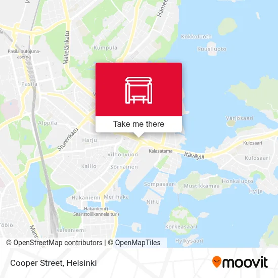 Cooper Street map