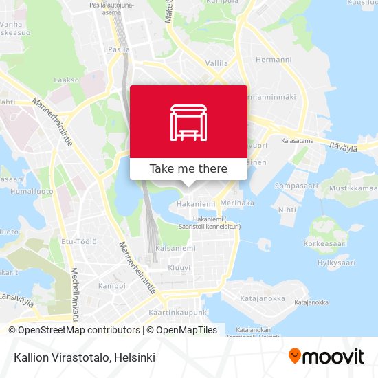 How to get to Kallion Virastotalo in Helsinki by Bus, Metro, Train or Tram?