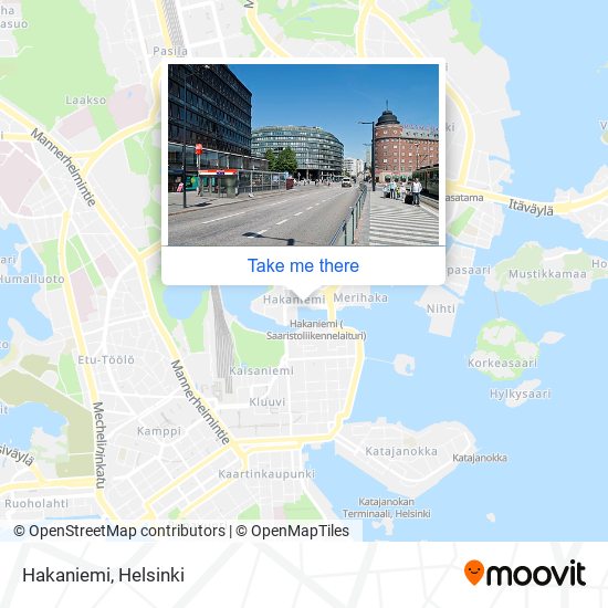 How to get to Hakaniemi in Helsinki by Bus, Train or Metro?