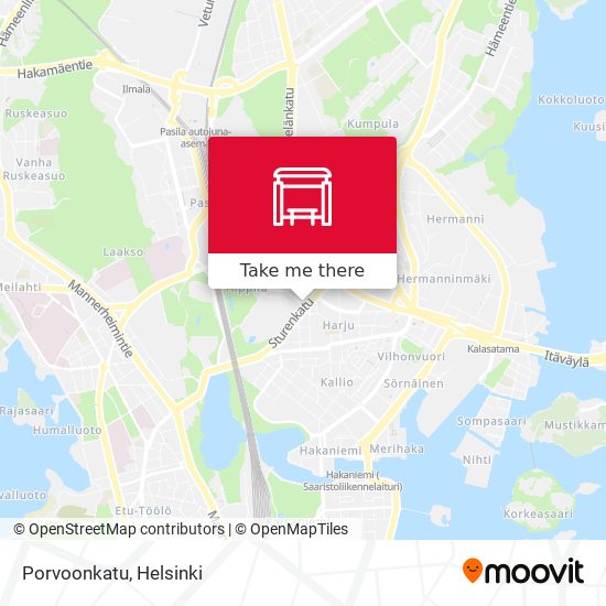 Porvoonkatu map