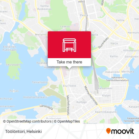 Töölöntori map