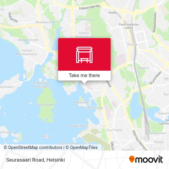 Seurasaari Road map