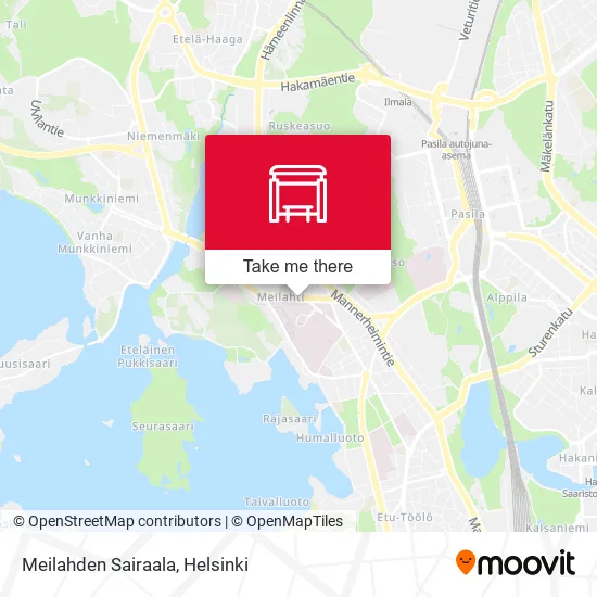 Meilahden Sairaala map
