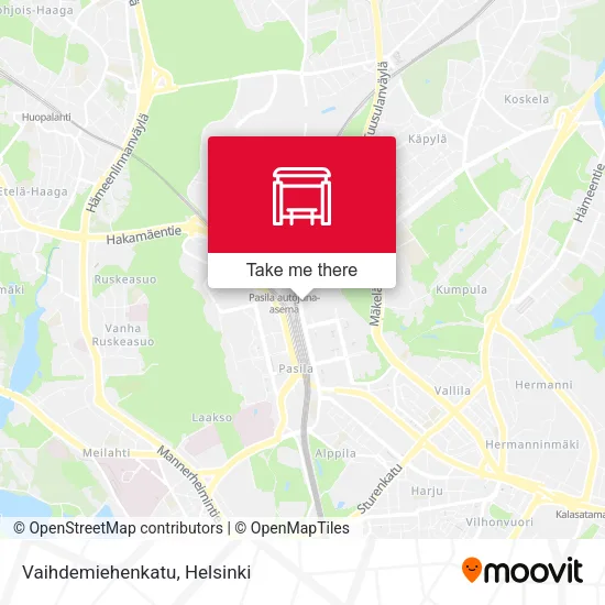 Vaihdemiehenkatu map