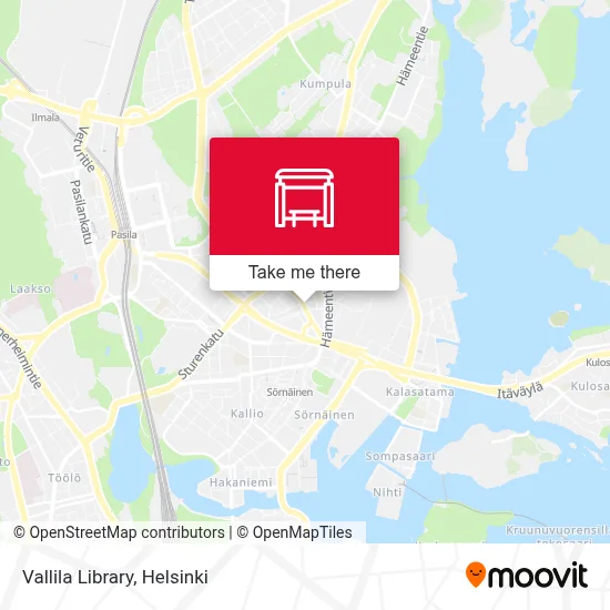Vallila Library map