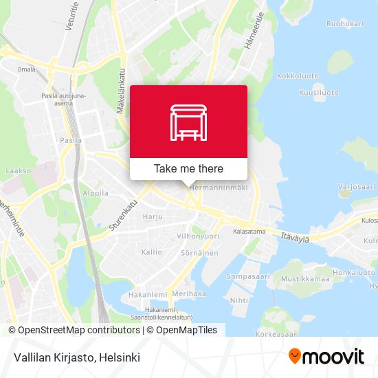 Vallilan Kirjasto map