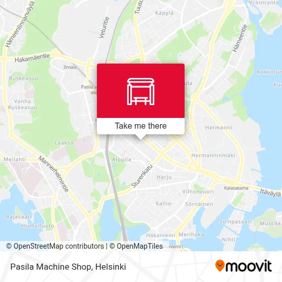 Pasila Machine Shop map