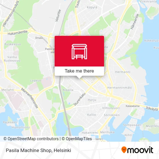 Pasila Machine Shop map