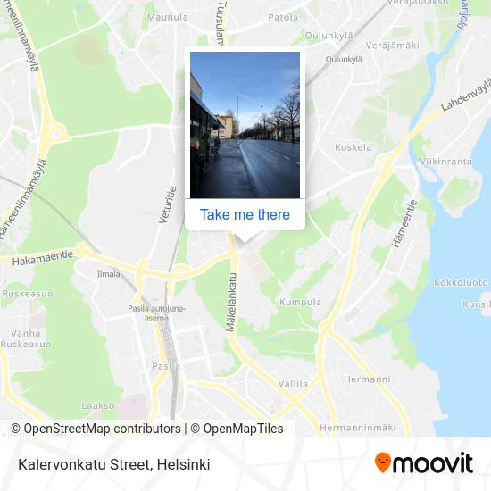 Kalervonkatu Street map