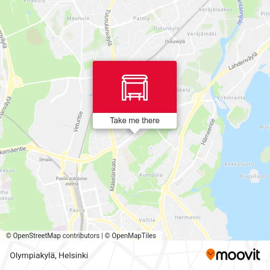 Olympiakylä map