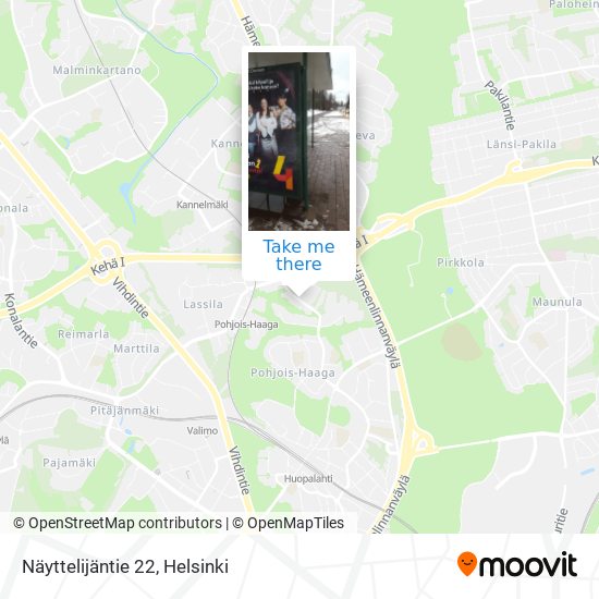 Näyttelijäntie 22 map