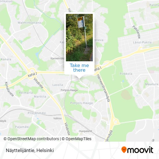 Näyttelijäntie map
