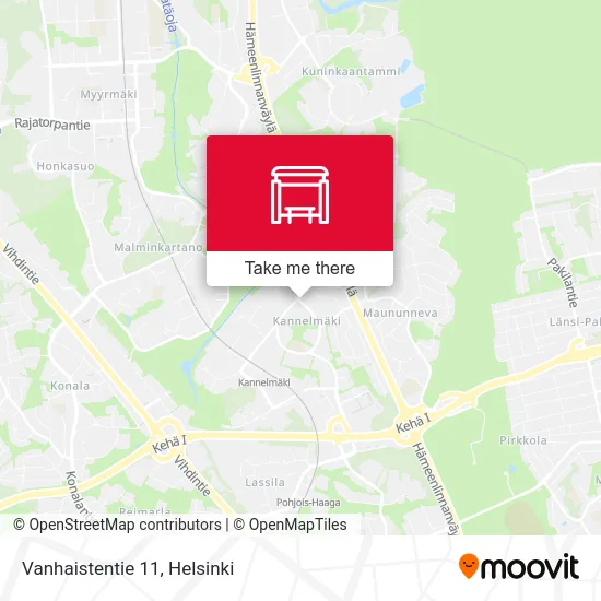 11 Vanhainen Road map