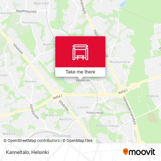 How to get to Kanneltalo in Helsinki by Bus, Train or Tram?