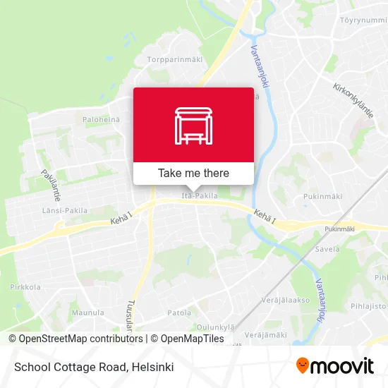 School Cottage Road map