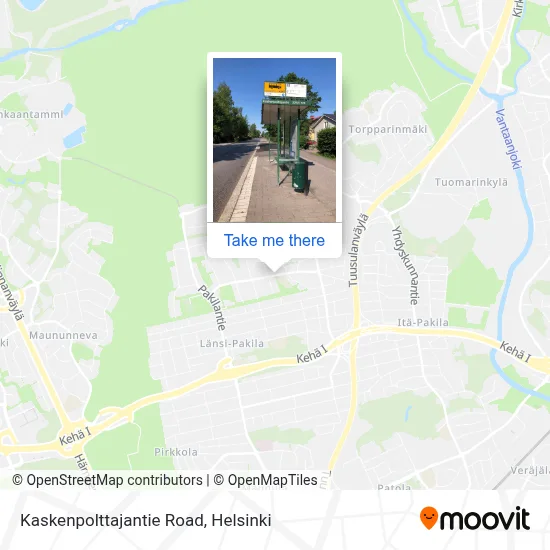 Kaskenpolttajantie Road map