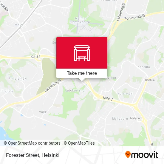 Forester Street map