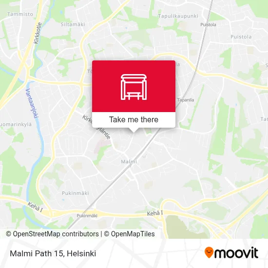 Malmi Path 15 map