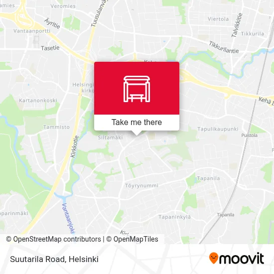Suutarila Road map