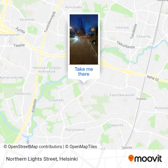 Northern Lights Street map