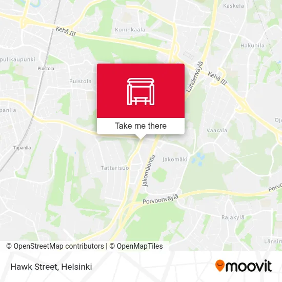 Hawk Street map