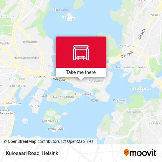 Kulosaari Road map