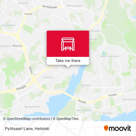 Pyötsaari Lane map