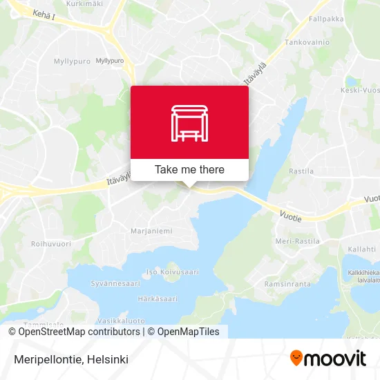 Meripellontie Road map