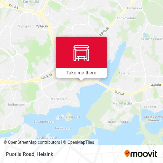 Puotila Road map