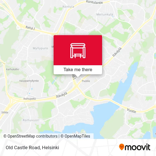 Old Castle Road map