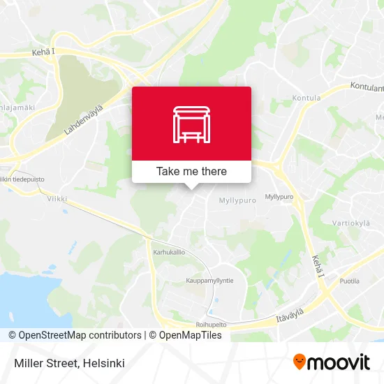 Miller Street map