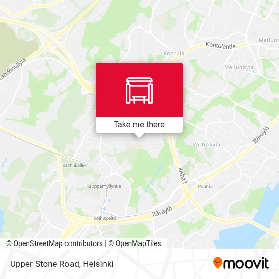 Upper Stone Road map
