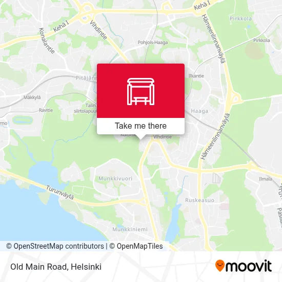 Old Main Road map