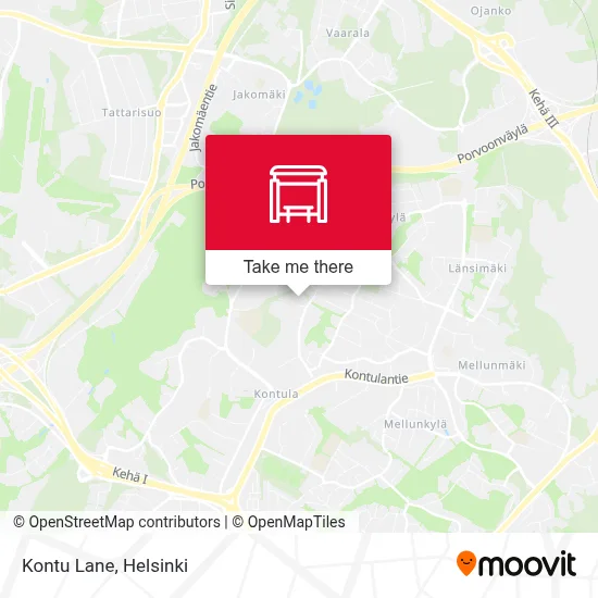 Kontu Lane map