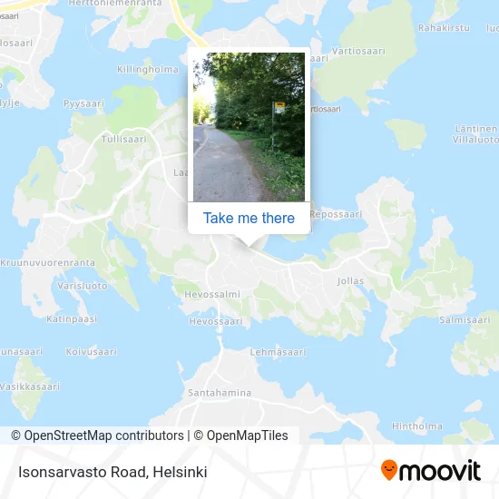 Isonsarvasto Road map