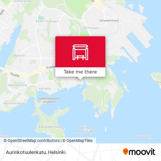 Aurinkotuulenkatu map