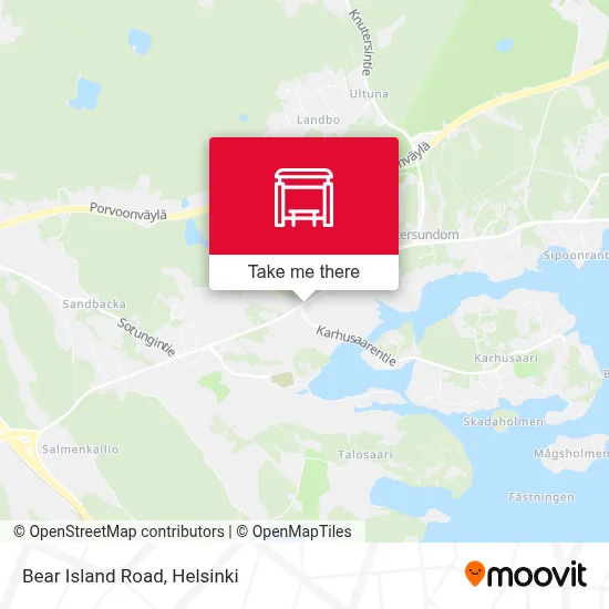 Bear Island Road map