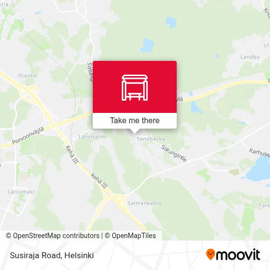 Susiraja Road map