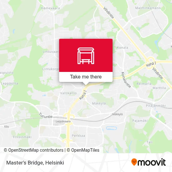 Master's Bridge map
