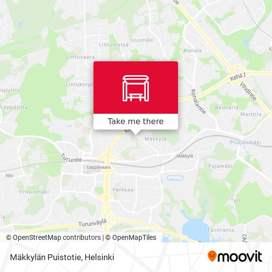Mäkkylän Puistotie map