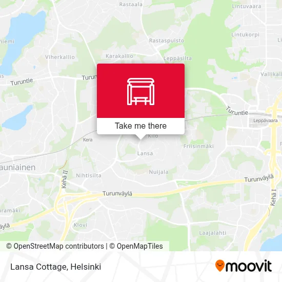 Lansa Cottage map