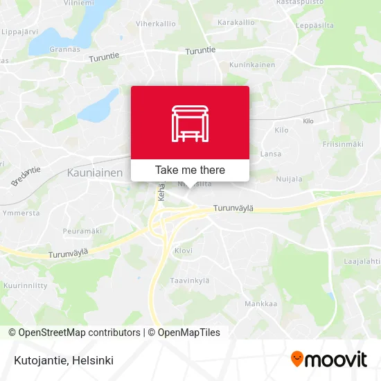 Kutojantie map