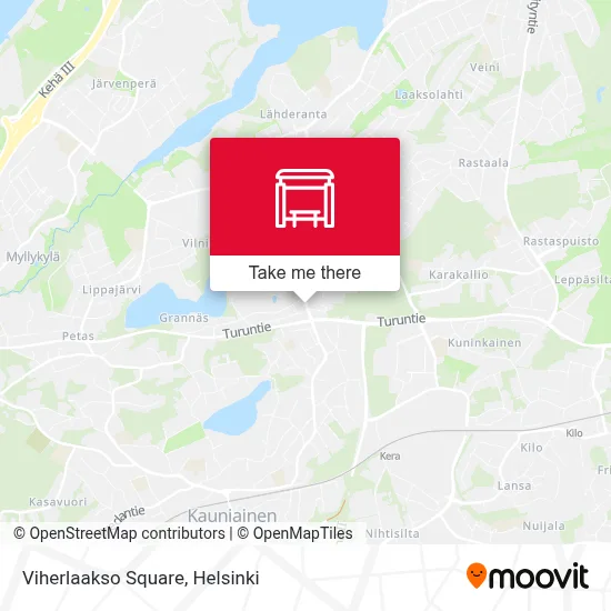 Viherlaakso Square map
