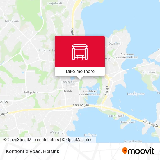 Kontiontie Road map